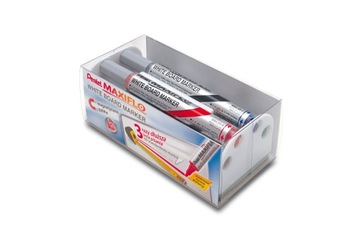 Сухие стираемые маркеры Pentel MWL5M-4N с поршнем