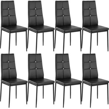 Zestaw 8 stylowych krzeseł