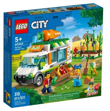 LEGO City 60345 Furgonetka na targu warzywniak