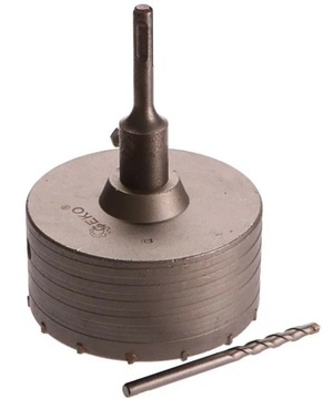 КОРОНОЧНАЯ ФРЕЗЕРОВКА ДЛЯ БЕТОННЫХ СТЕН SDS + 120мм