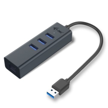 АДАПТЕР i-TEC USB 3.0 — LAN GIGABIT+HUB 3 порта ALU
