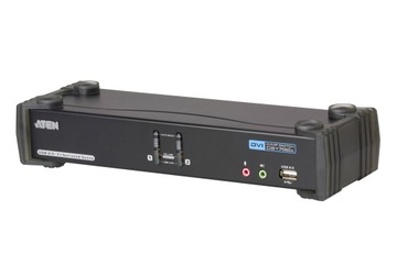 KVM-переключатель ATEN CS1782A-AT-G, 2 порта, USB 2.0