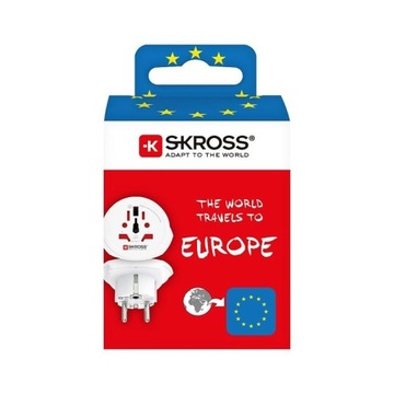 Дорожный адаптер Skross Socket Adaptor Из мира в Европу Из мира в Польшу