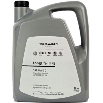 VW OIL 0W30 5л 504.00/507.00 VW LONGLIFE III FE
