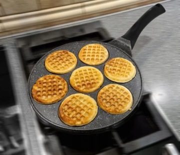 СКОВОРОДА ДЛЯ ЯИЦ, БЛИНЧИКОВ, МРАМОРНАЯ