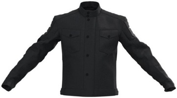 REBELHORN HUNTER ЧЕРНАЯ ТЕКСТИЛЬНАЯ КУРТКА 6XL