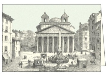 Листівка з конвертом ITW 001 ROMA PIAZZA DELLA ROTONDA