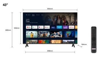 TCL 43S5400A 43-дюймовый Full HD HDR светодиодный телевизор Android TV DVB-T2
