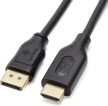 КАБЕЛЬ AMAZON BASICS DISPLAYPORT–HDMI С ПОЗОЛОЧЕННЫМИ РАЗЪЕМАМИ 4,5 М
