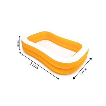 Прямоугольный надувной бассейн 229 х 147 х 46 см Intex 57181