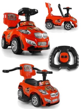 Milly Mally Ride-On 3in1 Happy Black Автомобиль