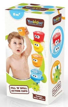 YOOKIDOO Разноцветные чашки ДЛЯ ВАННЫ FUN