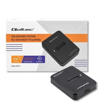 Док-станция Qoltec M.2 SATA/PCIe NGFF/NVMe USB 3.1 SSD