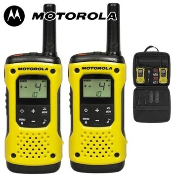 ZESTAW 2 RADIOTELEFONÓW PMR MOTOROLA-T92/H2O 446.1 MHz ... 446.2 MHz