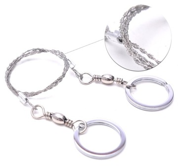 PIŁA RĘCZNA STRUNOWA DO CIĘCIA SURVIVAL STAL kieszonkowa składana