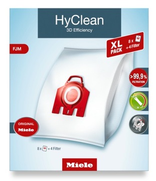 Мешки для пылесоса MIELE XL-Pack HyClean 3D Efficiency FJM 8 шт.