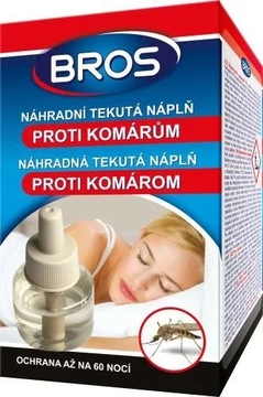 BROS płyn uzupełniający do urządzenia elektro, skuteczna ochrona na 60 nocy