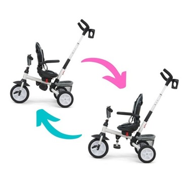 MILLY MALLY 3116 Трехколесный велосипед 6в1 Stanley Rubber серый