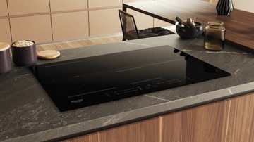 Hotpoint HS 1377C CPNE Индукционная варочная панель 77см Black Slider Комбинированное поле