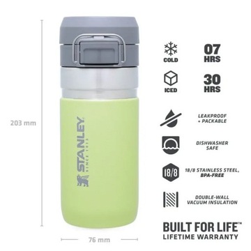 Бутылка для воды Stanley QUICK FLIP - CITRON 0,47л
