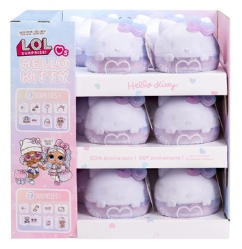 LOL Surprise Laleczka Crystal Cutie w kuli Loves Hello Kitty 503835