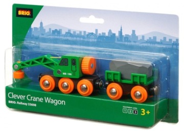 Кран и вагон 33698 BRIO