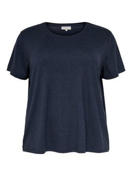 ONLY Carmakoma T-Shirt Carmakoma 15198210 Granatowy Regular Fit