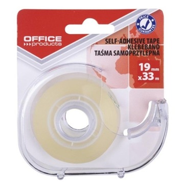 OFFICE TAŚMA BIUROWA KLEJĄCA PODAJNIK 19MMX33M