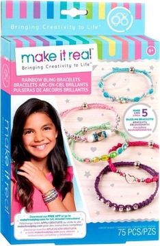 Make it Real Zestaw do tworzenia bransoletek Rainbow Bling