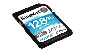 Карта памяти KINGSTON Canvas Go! Плюс SDXC 128 ГБ