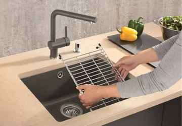 BLANCO Kratka ociekowa uniwersalna stal nierdzewna, 384x252