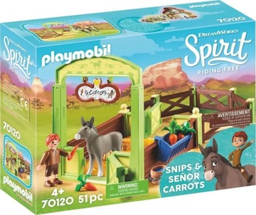 Playmobil Spirit 70120 Snips i Pan Marchewa