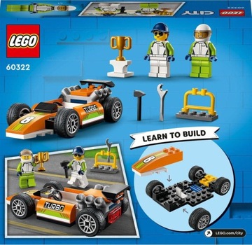 LEGO CITY 60322 RACE Гоночная машина Формулы 4+