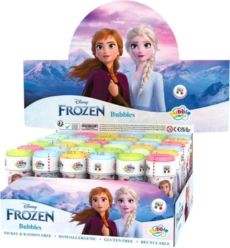Bańki mydlane Frozen do ogrodu zabawka Płyn 60 ml 11,5 cm x 4 cm 23005