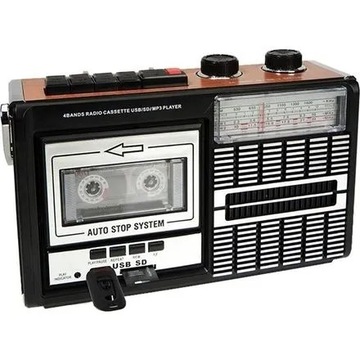 Магнитола/магнитофон RICATECH PR85 1980-х годов в стиле ретро! ВИНТАЖ