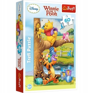 Puzzle Trefl 60 elementów Kubuś Puchatek Puzzle Małe co nieco 17264
