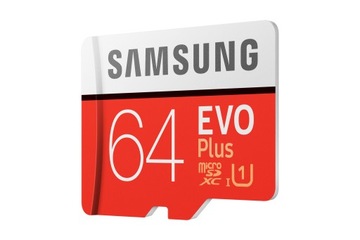 Карта памяти Samsung EVO Plus microSDXC 64 ГБ + SD-адаптер