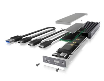 Держатель для дисков ICY BOX USB-C (3.1 Gen 2, NVMe, SATA M.2) IB-1817MC-C31