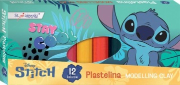 Пластилін 12 кольорів 15 г STITCH