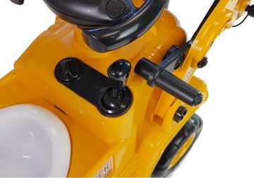 Детское катание, бульдозер, движущаяся ложка, горшок