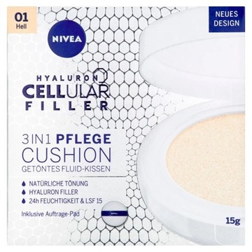 Крем-основа NIVEA Cellular Expert Finish 3в1 в подушечке, светлый цвет