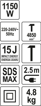 Легкий молоток YATO 15J 4,8 кг YT-82133