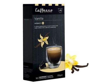 Caffesso Vanilla 10 szt kapsułek kawy kompatybilnych z ekspresami Nespresso
