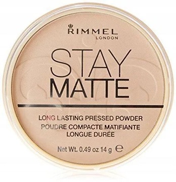 Прессованная пудра RIMMEL STAY MATTE - 001 ПРОЗРАЧНАЯ 14г