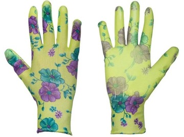 RĘKAWICE OGRODOWE RĘKAWICZKI DAMSKIE ROBOCZE MOCNE 8