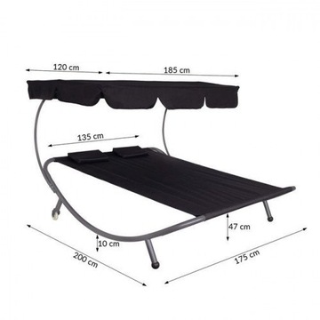 САДОВЫЙ СТУЛ СТУЛ БОЛЬШОЙ САДОВЫЙ СТУЛ С ОПОРОЙ 2-местная КРОВАТЬ СЕРЫЙ ГАМАК