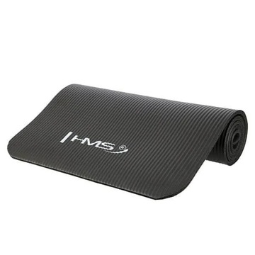 MATA DO ĆWICZEŃ FITNESS JOGA PILATES HMS YM07 BLACK TRENING SPORT