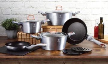 Набор кастрюль с титановым покрытием Antistick 15 предм. Berlinger Haus BH-6022