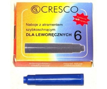 Naboje niebieski Cresco 6 szt.