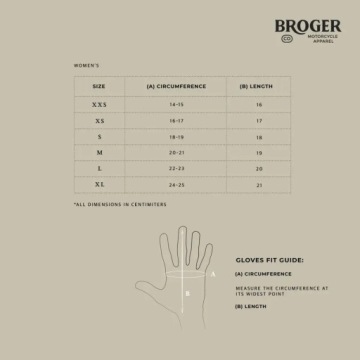ЧЕРНЫЕ КОЖАНЫЕ ПЕРЧАТКИ BROGER OHIO LADY DM